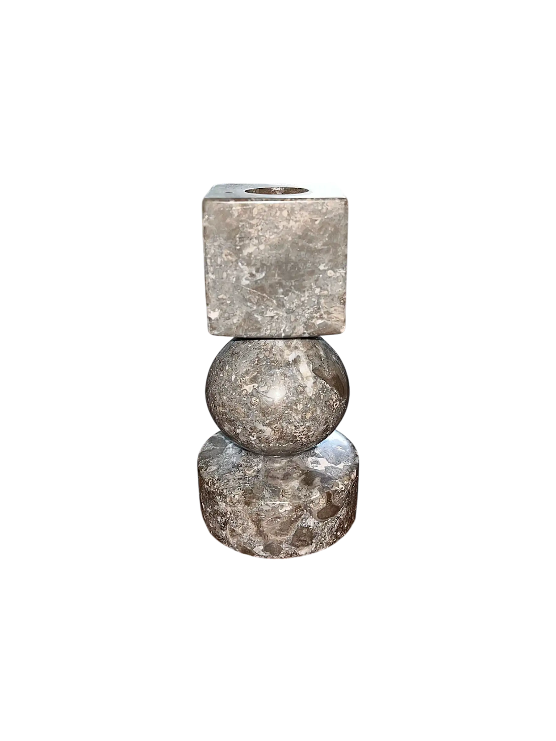 Minerva Grey Candle Holder